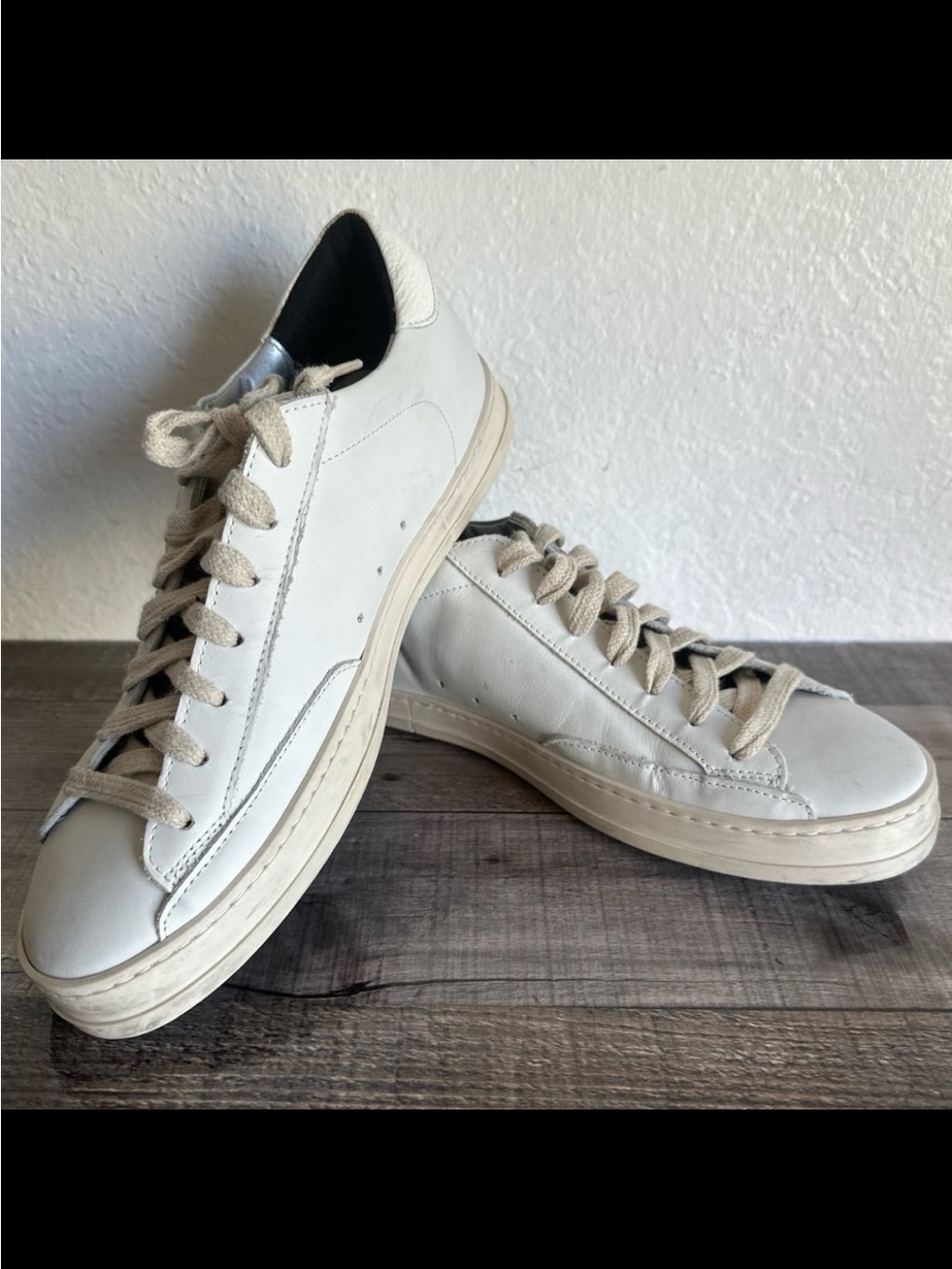 P448 John White Sneaker Shoes (Size: 9.5US 40EU)
